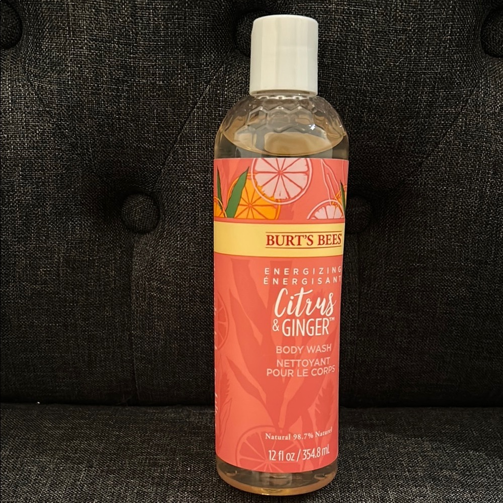 NWT Burt's Bees Energizing Body Wash Citrus Ginger